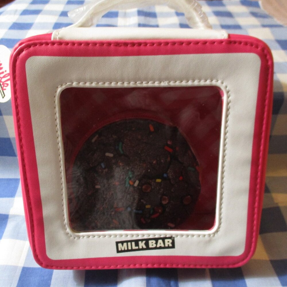 Bath & Body Works MILK BAR Cosmetic Case w/Two Cookie Coin Purses NWT